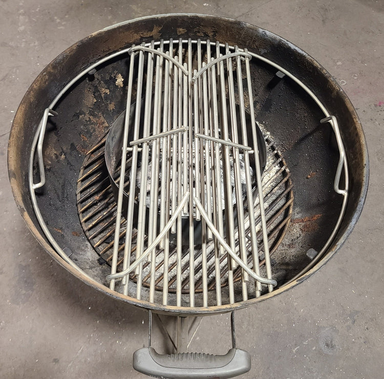 Super Heavy Duty Food Grate For 22" Kettle (0.275" Stainless Steel, heavier than 1/4") - Hunsaker Vortex Smokers