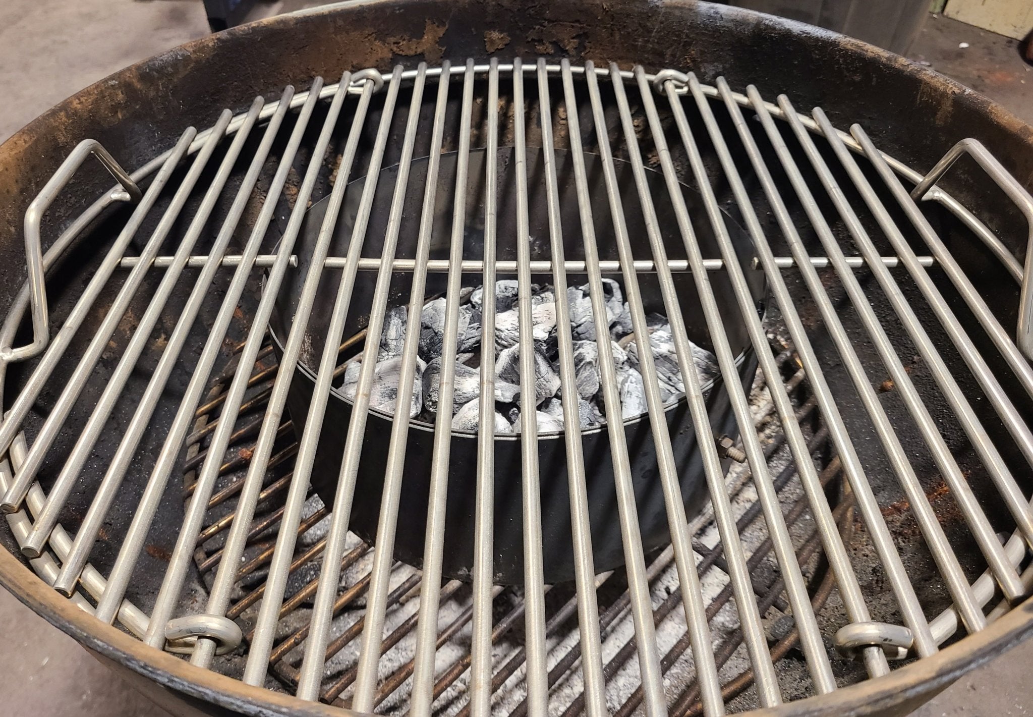 Super Heavy Duty Food Grate For 22" Kettle (0.275" Stainless Steel, heavier than 1/4") - Hunsaker Vortex Smokers