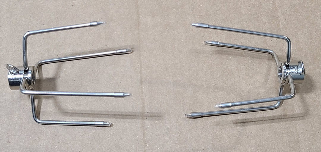 Rotisserie Spit Forks (Works with Hunsaker Rotisseries)