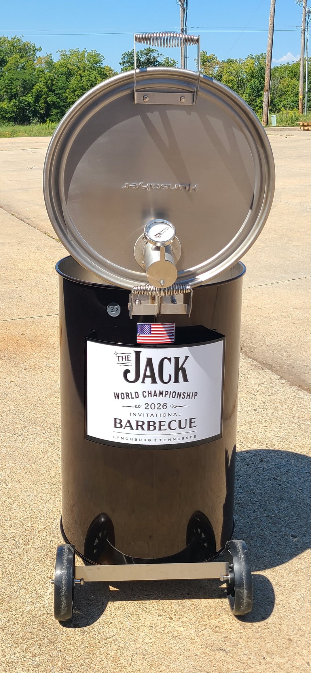 Hunsaker Smokers 2026 Special Edition Jack Daniels 55 Gallon Smoker
