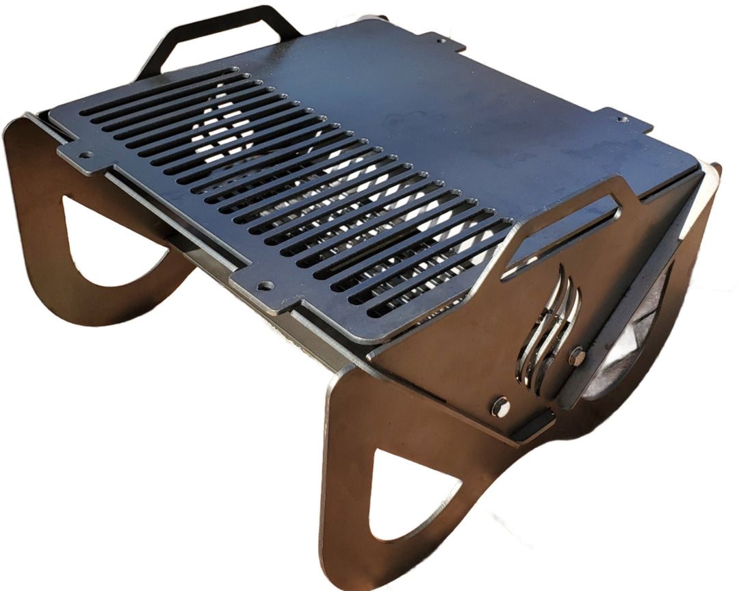 camping grill Portable, Collapsible Camping Grill – Hunsaker Smokers
