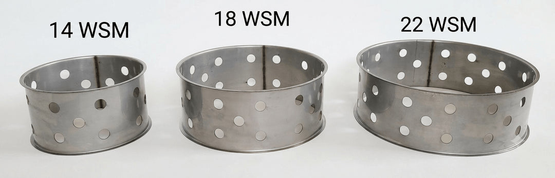 Jumbo WSM Stainless Charcoal Ring (For 14, 18, & 22 WSM) - Hunsaker Smokers