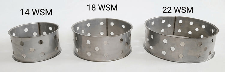 Jumbo WSM Stainless Charcoal Ring (For 14, 18, & 22 WSM) - Hunsaker Smokers
