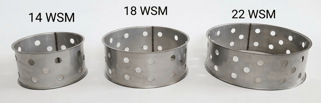 Jumbo WSM Stainless Charcoal Ring (For 14, 18, & 22 WSM) - Hunsaker Smokers