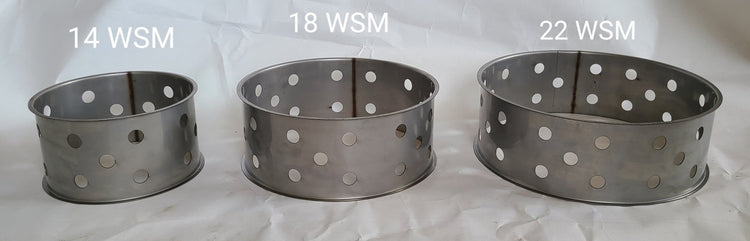 Jumbo WSM Stainless Charcoal Ring (For 14, 18, & 22 WSM) - Hunsaker Vortex Smokers