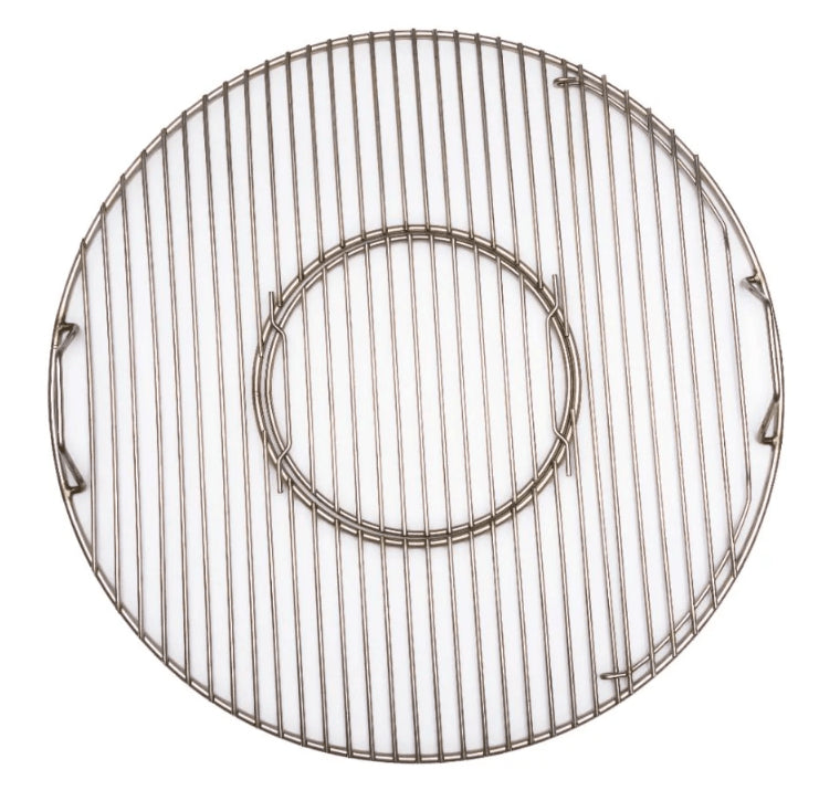 Premium stainless grate for 22 kettle package (grate with pop out center and stainless charcoal grate) - Hunsaker Vortex Smokers