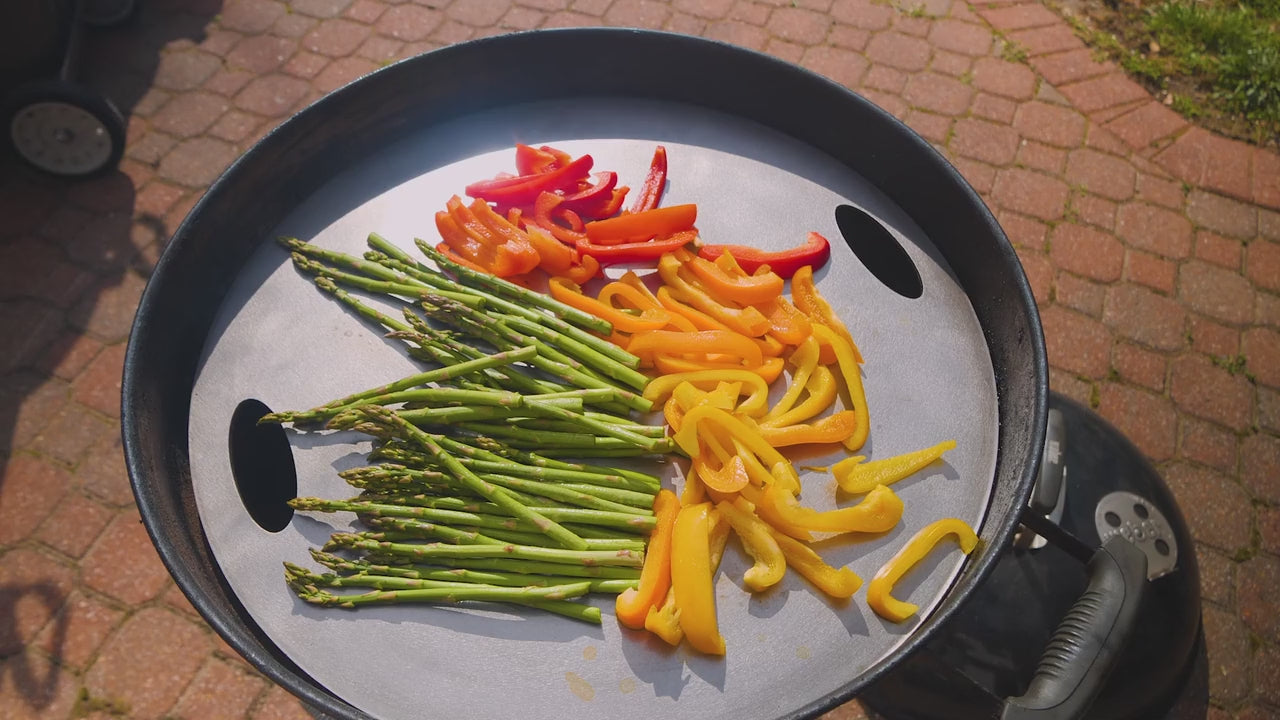 Griddle Plate For 22" & 26" Kettle charcoal Grills Hunsaker Vortex