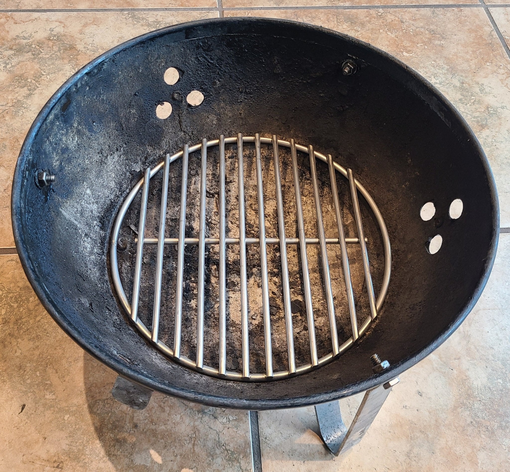 Stainless Charcoal Grate For 14 WSM - Hunsaker Vortex Smokers