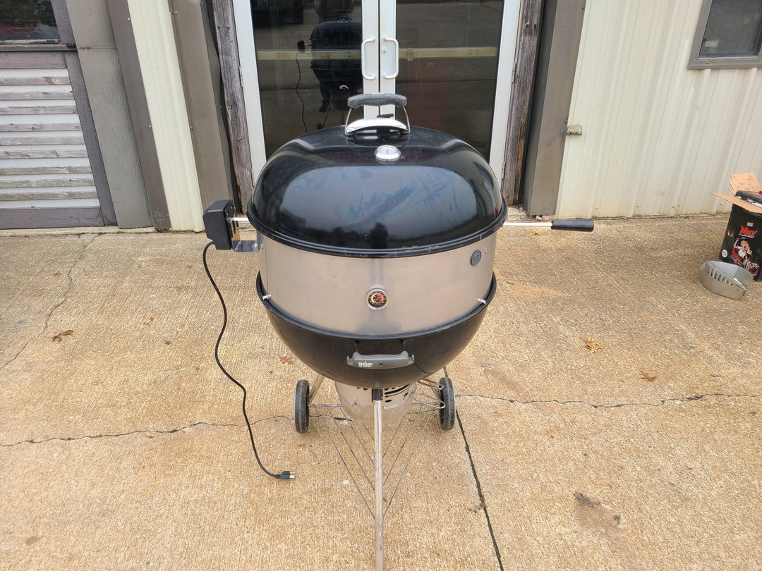 Stainless Steel Rotisserie Kit for Weber 26" Kettle Grills - 304 Grade - Made in USA by Hunsaker - Hunsaker Vortex Smokers