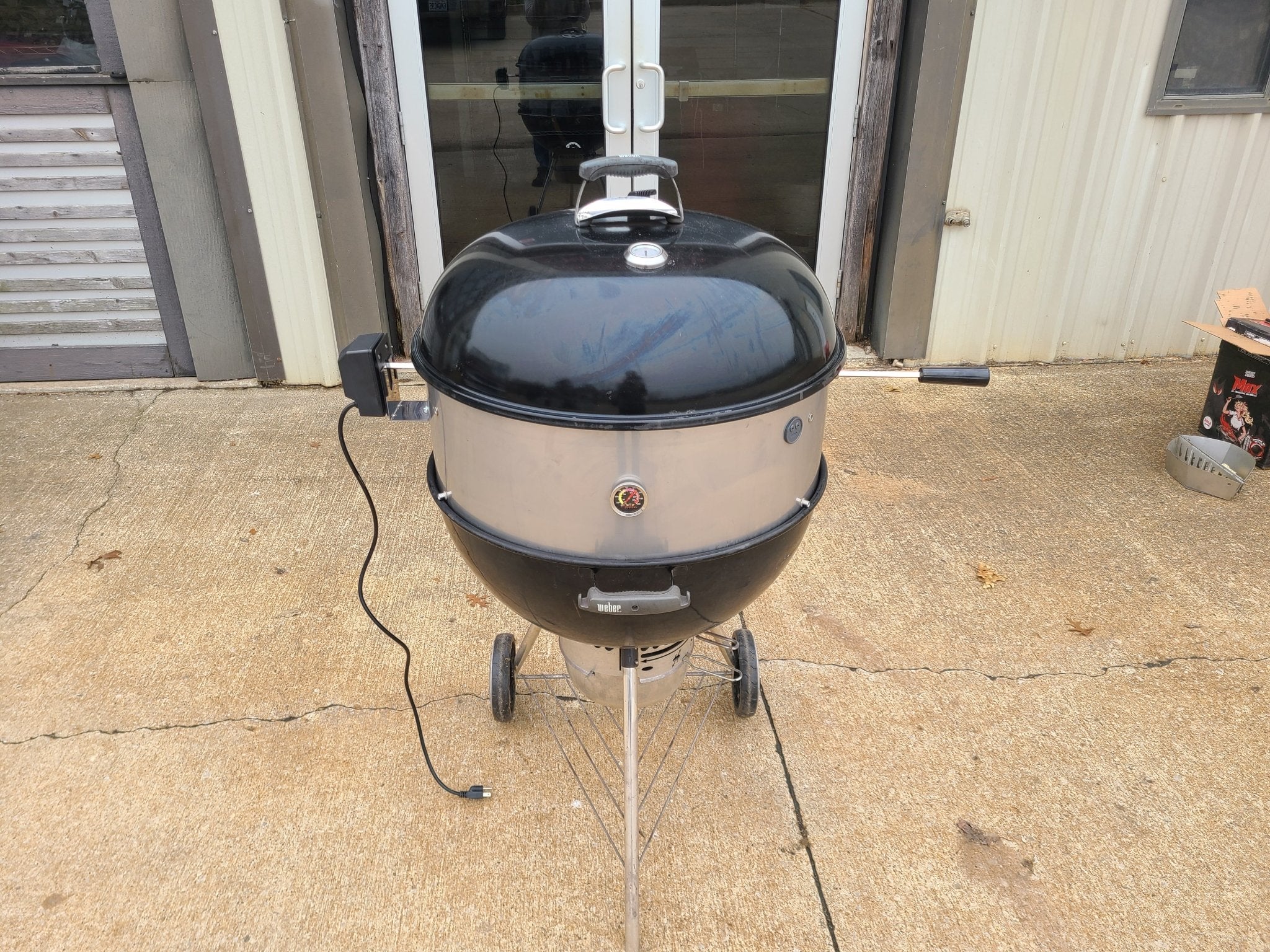 Stainless Steel Rotisserie Kit for Weber 26" Kettle Grills - 304 Grade - Made in USA by Hunsaker - Hunsaker Vortex Smokers