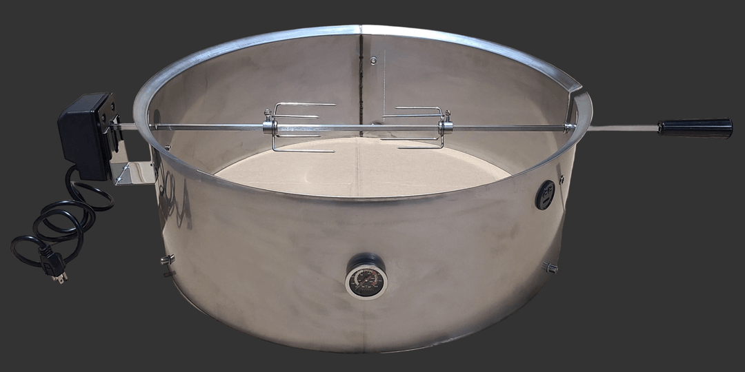Stainless Steel Rotisserie Kit for Weber 26" Kettle Grills - 304 Grade - Made in USA by Hunsaker - Hunsaker Vortex Smokers