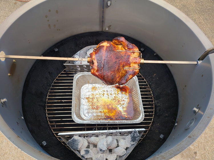 Stainless Steel Rotisserie Kit for Weber 26" Kettle Grills - 304 Grade - Made in USA by Hunsaker - Hunsaker Vortex Smokers