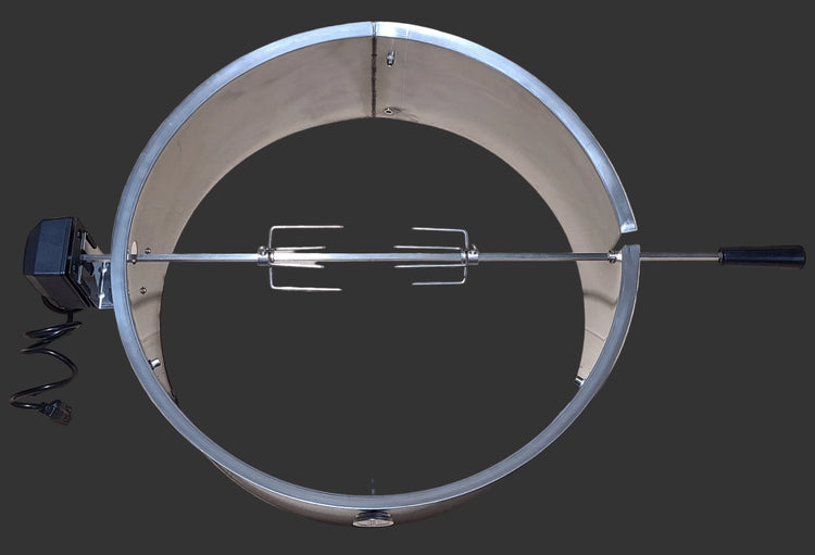 Stainless Steel Rotisserie Kit for Weber 26" Kettle Grills - 304 Grade - Made in USA by Hunsaker - Hunsaker Vortex Smokers