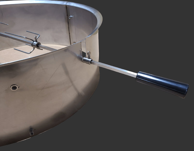 Stainless Steel Rotisserie Kit for Weber 26" Kettle Grills - 304 Grade - Made in USA by Hunsaker - Hunsaker Vortex Smokers