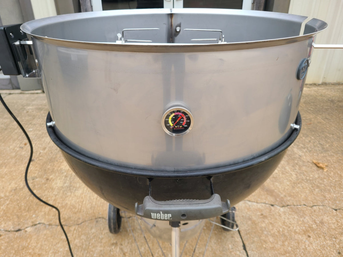Stainless Steel Rotisserie Kit for Weber 26