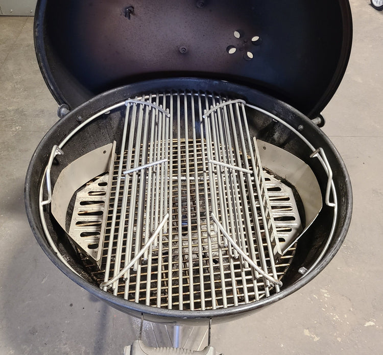 SUPER HEAVY DUTY FOOD GRATE FOR 26" KETTLE (0.275" STAINLESS STEEL, HEAVIER THAN 1/4") Pre - Order Sale - Hunsaker Vortex Smokers