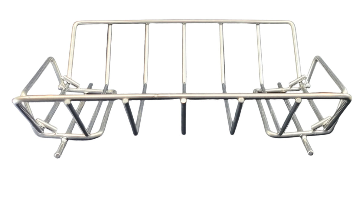Turkey & Rib Rack Combo | 2-in-1 Stainless Steel Rack | Hunsaker Smokers