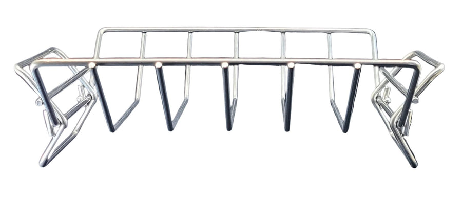 Turkey & Rib Rack Combo | 2-in-1 Stainless Steel Rack | Hunsaker Smokers