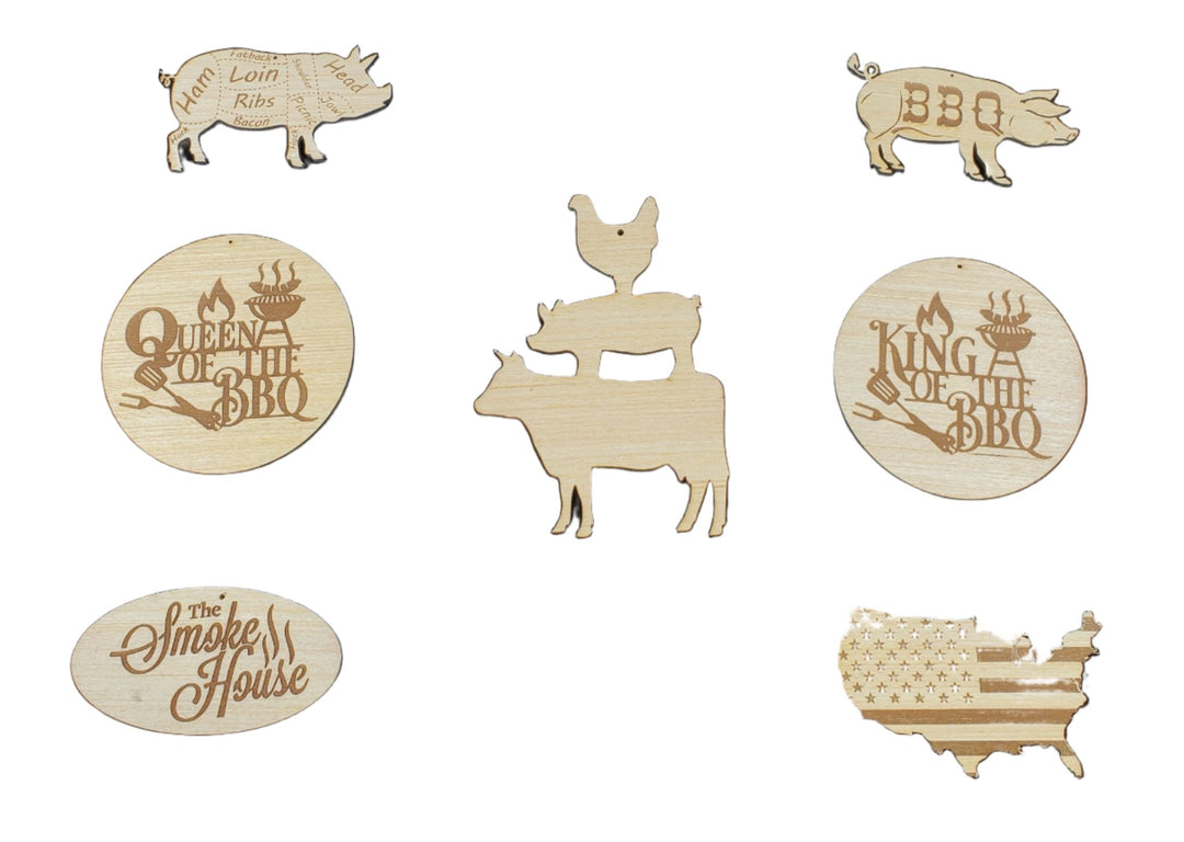 Wood Christmas Ornaments - Hunsaker Vortex Smokers