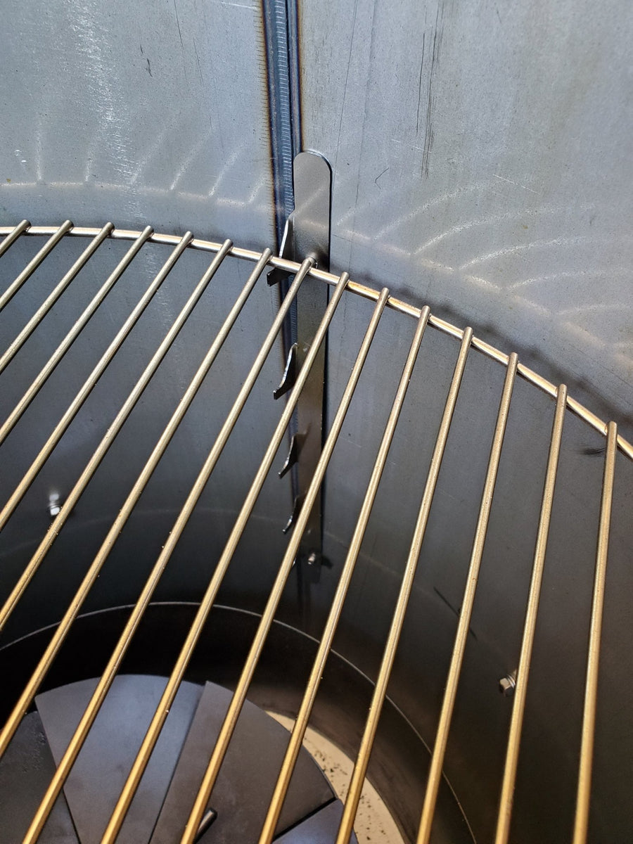 5 level adjustable grate system for standard grates – Hunsaker Smokers