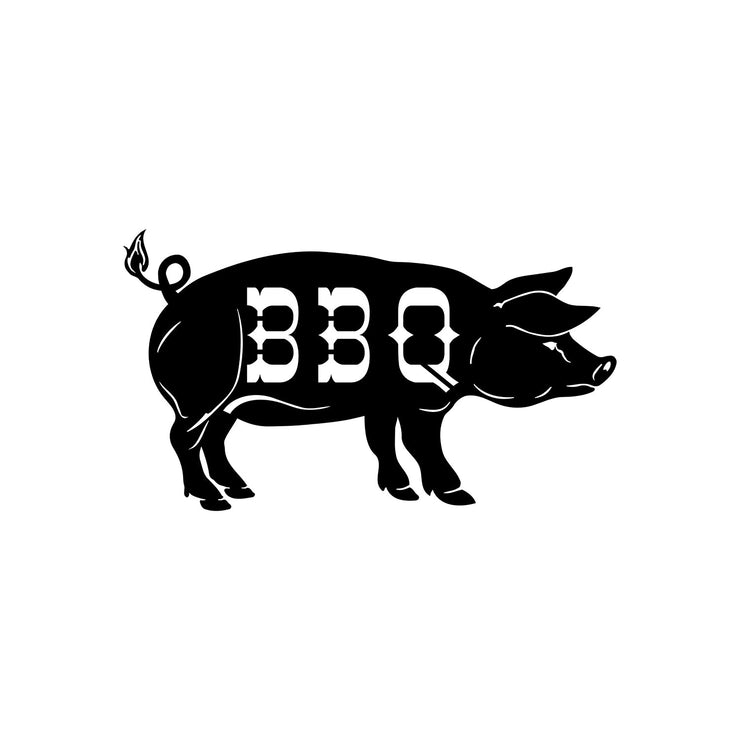 BBQ Pig Metal Wall Art - Hunsaker Vortex Smokers