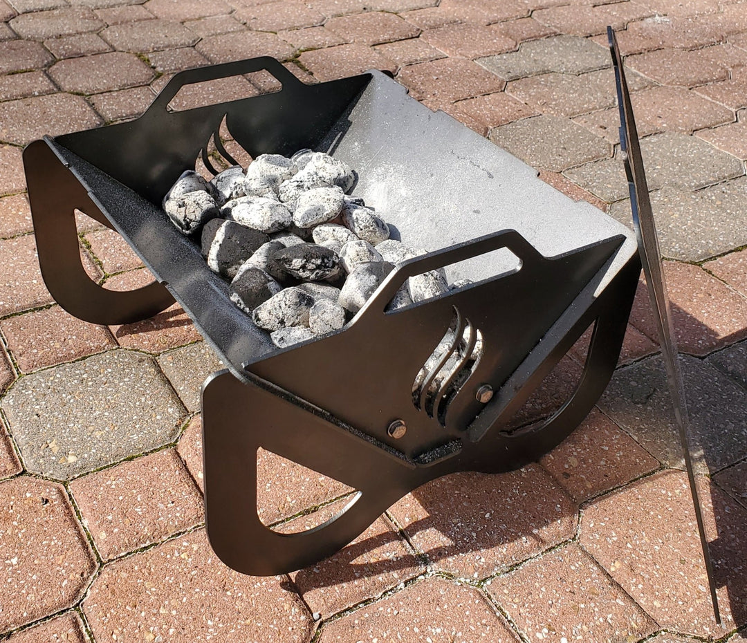 camping grill Portable, Collapsible Camping Grill – Hunsaker Smokers