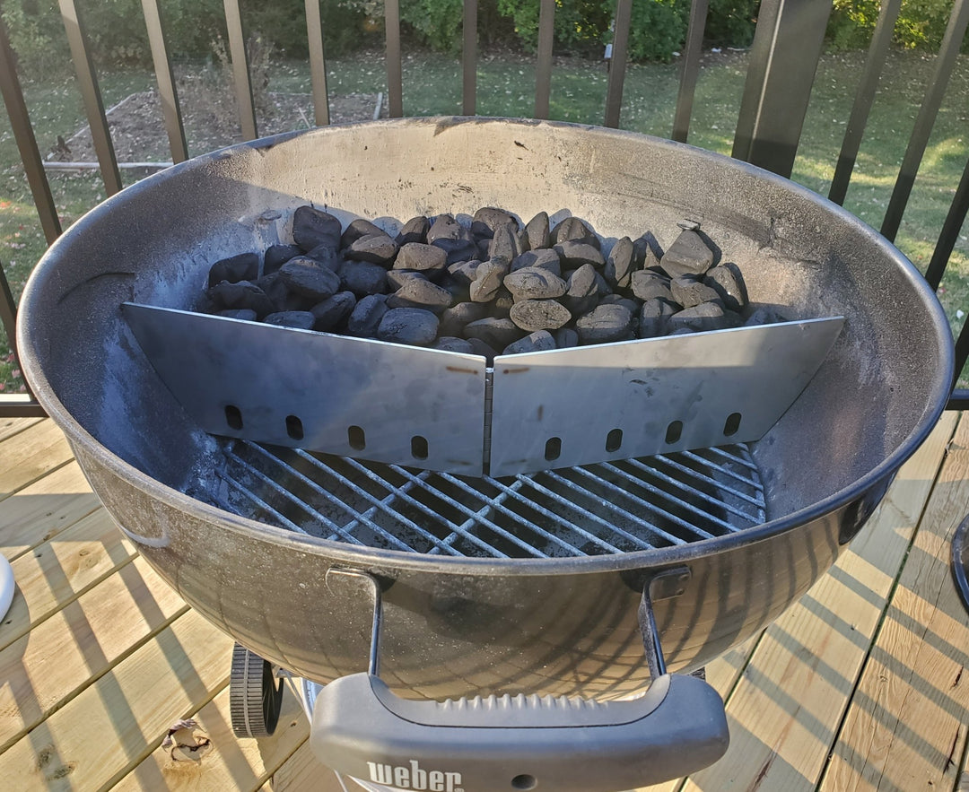 Kettle Firewall Zone Cooking for 22" kettle - Hunsaker Vortex Smokers