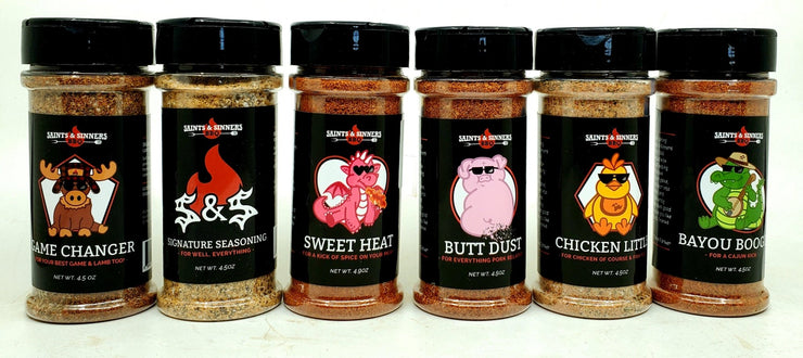 Saints & Sinners Rub 6 Pack - Hunsaker Vortex Smokers
