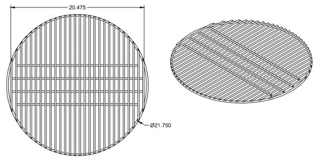 Stainless Charcoal Grate For 26" Kettle Grills - Hunsaker Vortex Smokers