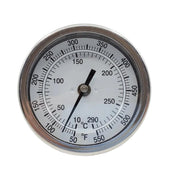 Stainless Steel 3" Screw In Thermometer - Hunsaker Vortex Smokers
