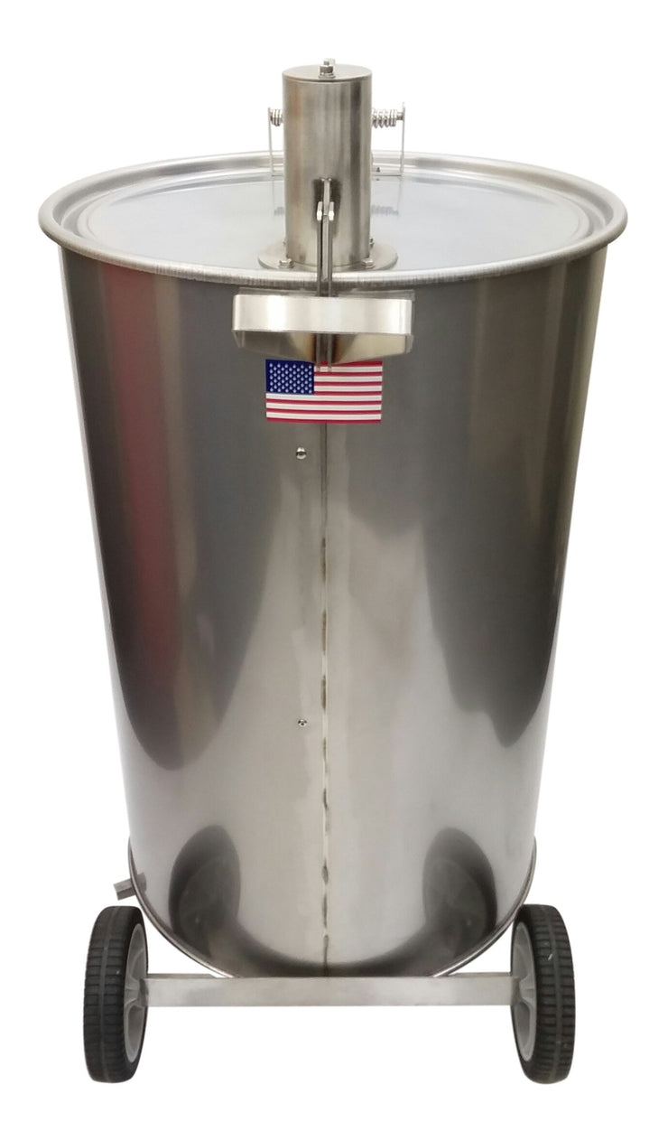 Stainless Steel 55 Gallon Vortex Smoker - Hunsaker Vortex Smokers