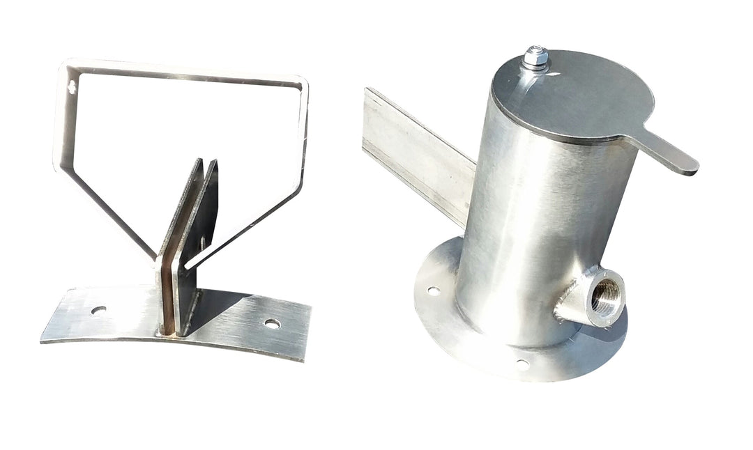 Stainless Steel Smoke Stack & Floating-Hinge Assembly - Hunsaker Vortex Smokers