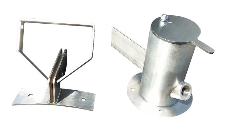 Stainless Steel Smoke Stack & Floating-Hinge Assembly - Hunsaker Vortex Smokers