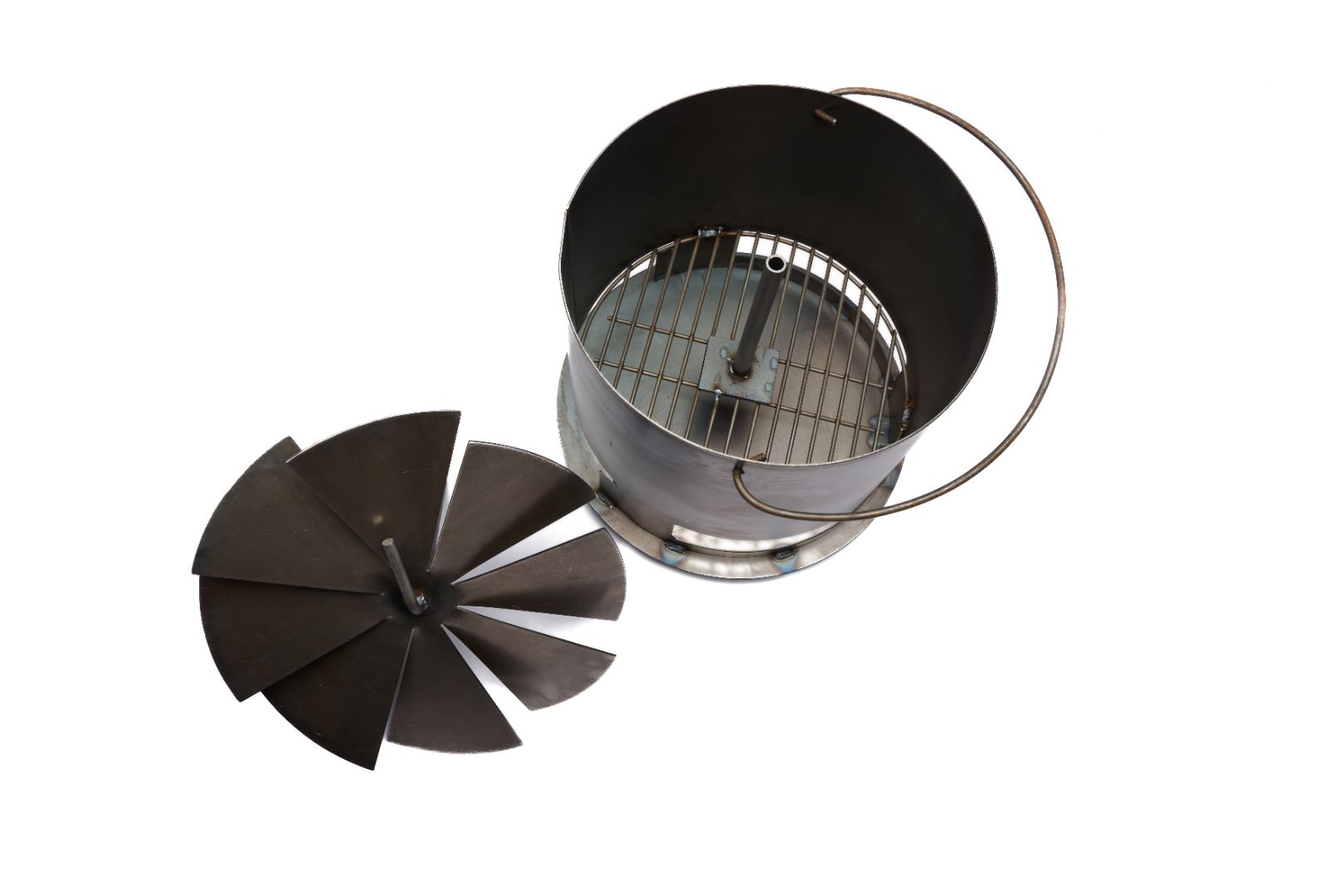 Vortex Basket Vortex Charcoal Fire Basket for Drum Smokers | Even Cooking | Hunsaker ...